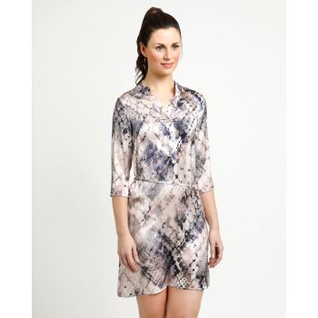 AS&C PRINTED DRESS WITH BELT