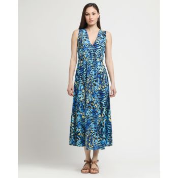 AS&C ANIMALIER PRINT DRESS WITH BELT