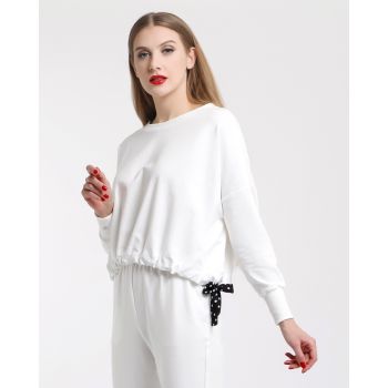 AS&C SWEATSHIRT WITH POLKA-DOT BELT 