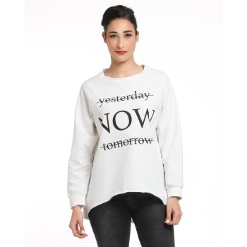 AJKL SWEATSHIRT WITH WORD NOW